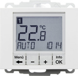 REGULATOR TEMPERATURY ZE STEROWANIEM CZASOWYM I ELEMENTEM CENTRALNYM SNIEŻNOBIAŁY K.1 - HAGER - 20447109