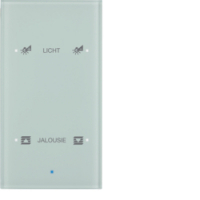 SENSOR SZKLANY DOTYKOWY PODWÓJNY KONFIGUROWALNY SZKŁO BIAŁE TS  - HAGER - 75142930