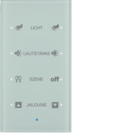 SENSOR SZKLANY DOTYKOWY POCZWÓRNY KONFIGUROWALNY SZKŁO BIAŁE TS - HAGER - 75144930
