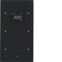 SENSOR PODWÓJNY Z RTR SZKŁO CZARNY TS SENSOR KNX - HAGER - 75642035