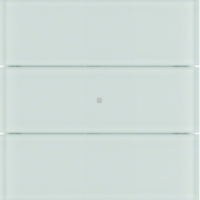 PRZYCISK POTRÓJNY STANDARD SZKŁO BIAŁE B.IQ  - HAGER - 75163090