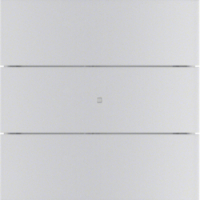 PRZYCISK POTRÓJNY STANDARD ALUMINIUM B.IQ  - HAGER - 75163094
