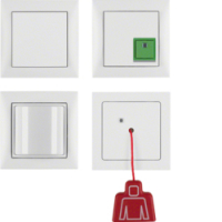 SYSTEM PRZYWOŁAWCZY POŁĄCZENIA ALARMOWEGO Z RAMKĄ S.1 BIAŁY MATOWY. - HAGER - 52009909