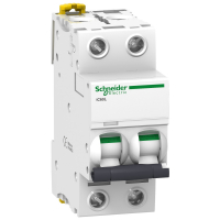 WYŁĄCZNIK NADPRĄDOWY C 63A 2-POLOWY IC60L-C63-2 - SCHNEIDER ELECTRIC - A9F94263