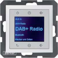 B.x Radio Touch DAB+, Bluetooth biały mat - HAGER - 30849909