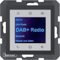 B.x Radio Touch DAB+ antracyt mat - HAGER - 29841606