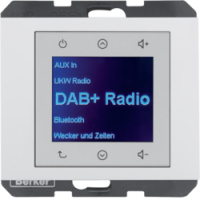 K.1 Radio Touch DAB+, Bluetooth biały połysk - HAGER - 30847009