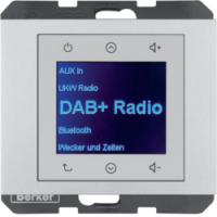 K.5 Radio Touch DAB+, Bluetooth aluminium - HAGER - 30847003